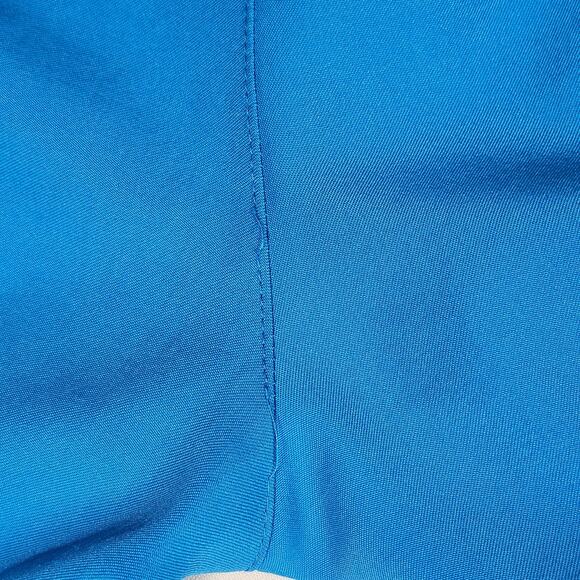 WonderWink Women's Vibrant Blue Scrub Set with Yellow Ties - Picture 10 of 11